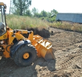 Radlader von Baustelle gestohlen 